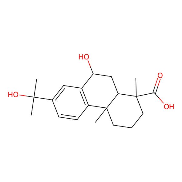 2D Structure of 9-Hydroxy-7-(2-hydroxypropan-2-YL)-1,4A-dimethyl-2,3,4,9,10,10A-hexahydrophenanthrene-1-carboxylic acid