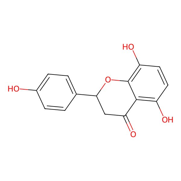 2D Structure of 4',5,8-Trihydroxyflavanone