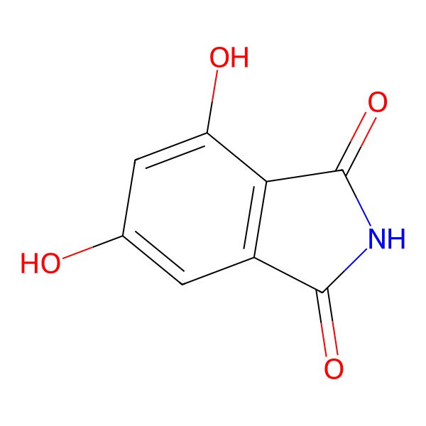 2D Structure of 4,6-dihydroxy-1H-isoindole-1,3(2H)-dione