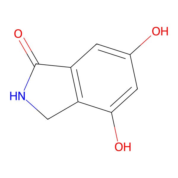 2D Structure of 4,6-dihydroxy-2,3-dihydro-1H-isoindol-1-one