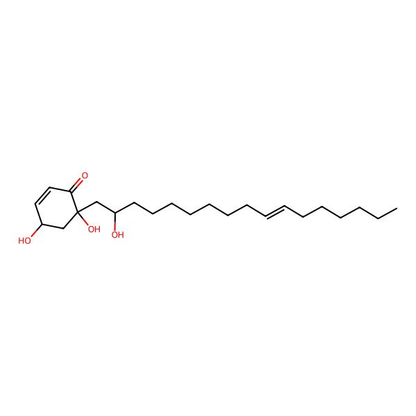 2D Structure of 4,6-Dihydroxy-6-(2-hydroxyheptadec-10-enyl)cyclohex-2-en-1-one