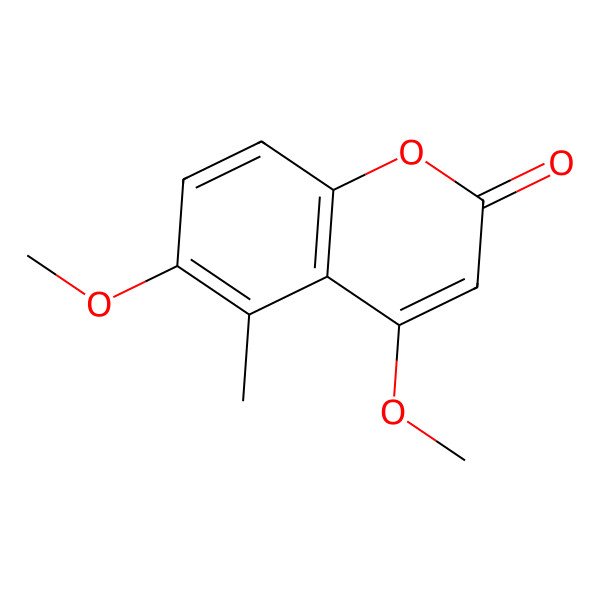 2D Structure of 4,6-Dimethoxy-5-methylchromen-2-one