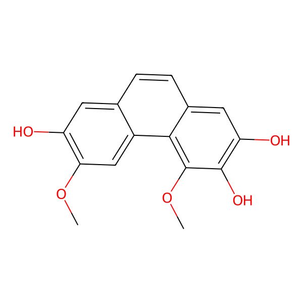 2D Structure of 4,6-Dimethoxyphenanthrene-2,3,7-triol 2D Structure of 4,6-Dimethoxyphenanthrene-2,3,7-triol