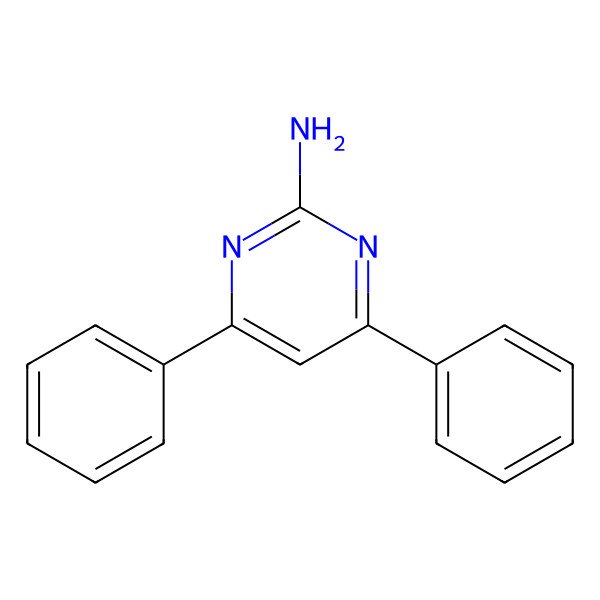 2D Structure of 4,6-Diphenylpyrimidin-2-amine