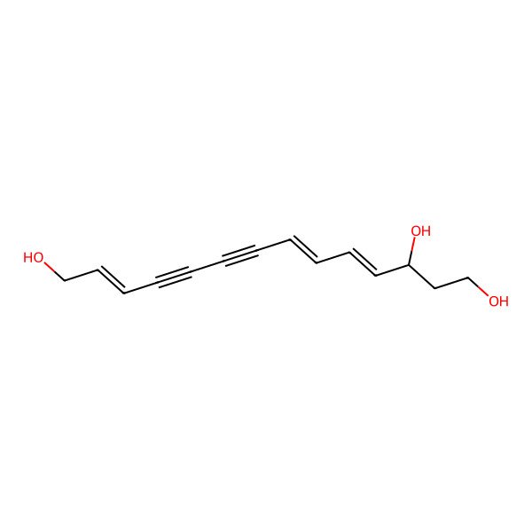 2D Structure of 4,6,12-Tetradecatriene-8,10-diyne-1,3,14-triol