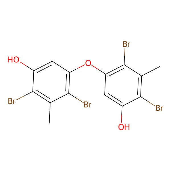 2D Structure of 4,6,4',6'-Tetrabromo-3,3'-dihydroxy-5,5'-dimethyldiphenyl ether