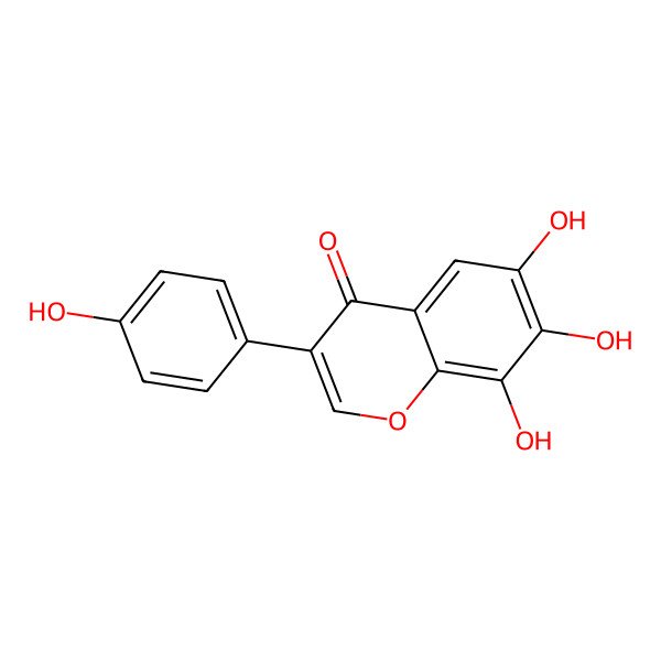 2D Structure of 4',6,7,8-Tetrahydroxyisoflavone