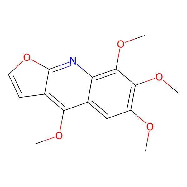 2D Structure of 4,6,7,8-Tetramethoxyfuro[2,3-b]quinoline