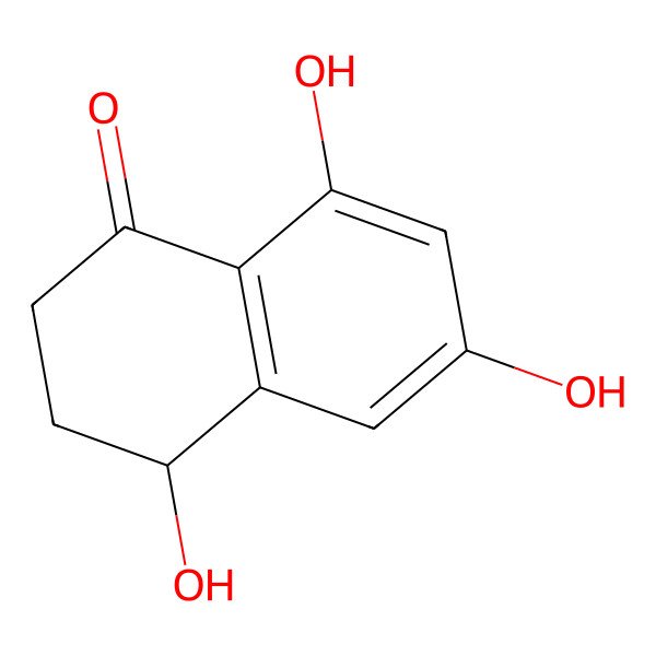 2D Structure of 4,6,8-Trihydroxy-3,4-dihydronaphthalen-1(2h)-one