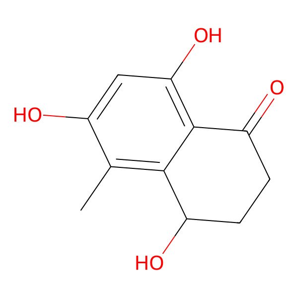 2D Structure of 4,6,8-trihydroxy-5-methyl-3,4-dihydro-2H-naphthalen-1-one