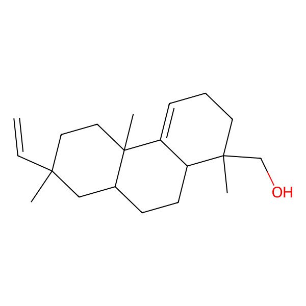 2D Structure of [(1S,4bR,7R,8aR,10aR)-7-ethenyl-1,4b,7-trimethyl-3,5,6,8,8a,9,10,10a-octahydro-2H-phenanthren-1-yl]methanol