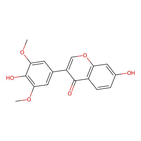 2D Structure of 4',7-Dihydroxy-3',5'-dimethoxyisoflavone