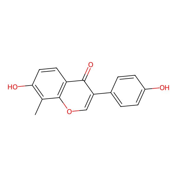 2D Structure of 4',7-Dihydroxy-8-methylisoflavone