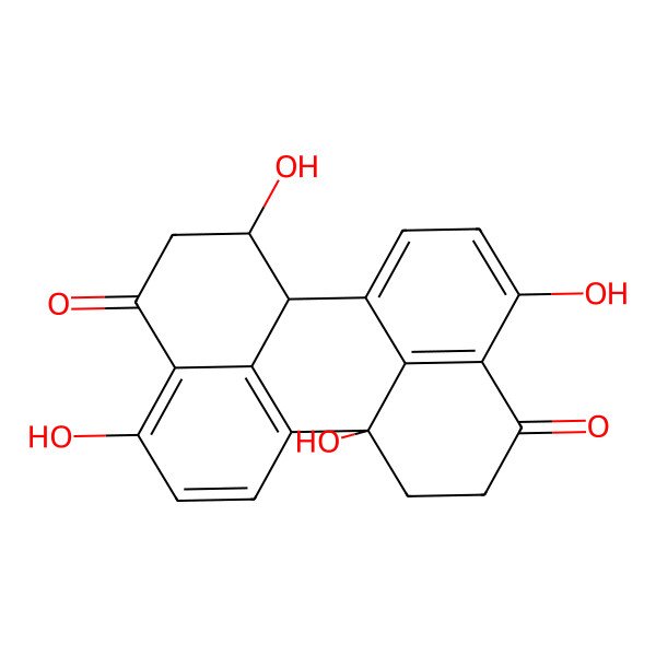 2D Structure of 4,7,10,12b-tetrahydroxy-2,6b,7,8-tetrahydro-1H-perylene-3,9-dione