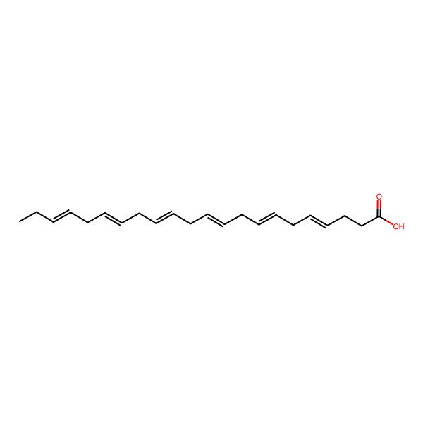 2D Structure of Docosa-4,7,10,13,16,19-hexaenoic acid
