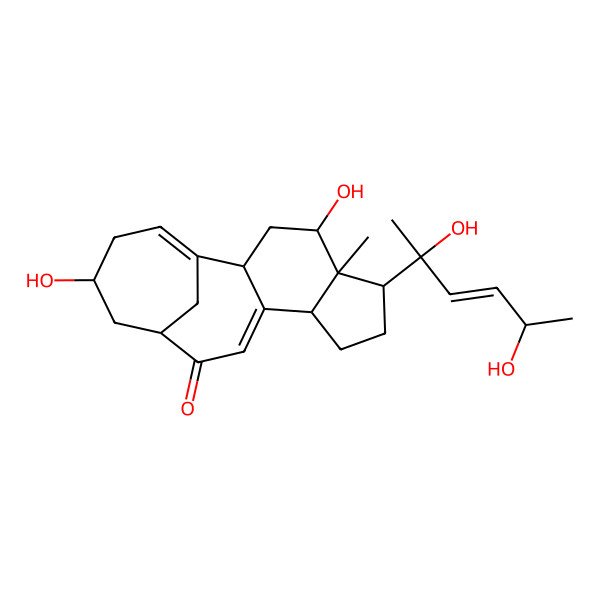 2D Structure of (2R,4R,5S,6S,9S,13S,15S)-6-[(E,2S,5R)-2,5-dihydroxyhex-3-en-2-yl]-4,15-dihydroxy-5-methyltetracyclo[11.4.1.02,10.05,9]octadeca-1(17),10-dien-12-one