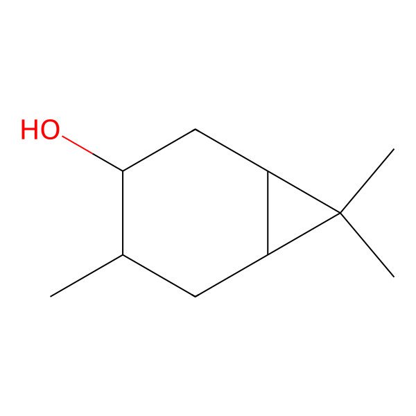 2D Structure of 4,7,7-Trimethylbicyclo[4.1.0]heptan-3-ol