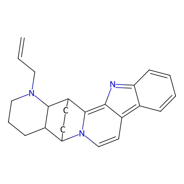 2D Structure of (1S,15R,16S,21R)-20-prop-2-enyl-4,14,20-triazahexacyclo[13.6.2.02,14.03,11.05,10.016,21]tricosa-2,4,6,8,10,12-hexaene