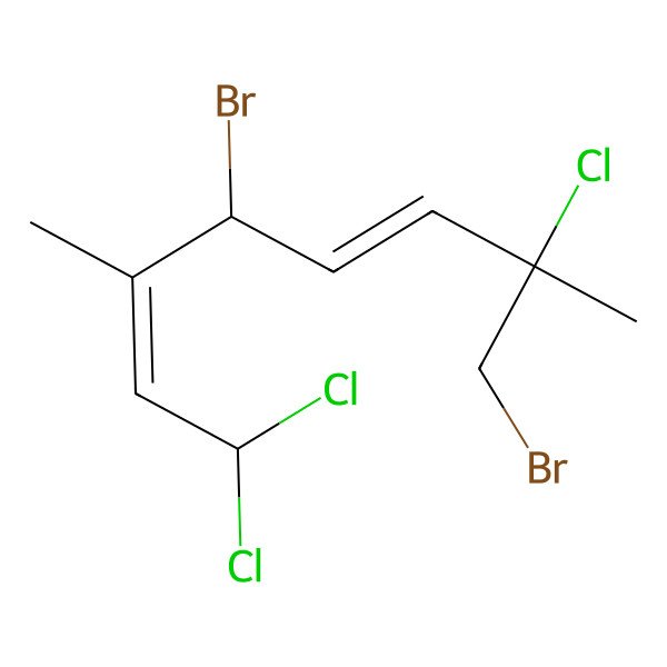 2D Structure of 4,8-Dibromo-1,1,7-trichloro-3,7-dimethylocta-2,5-diene