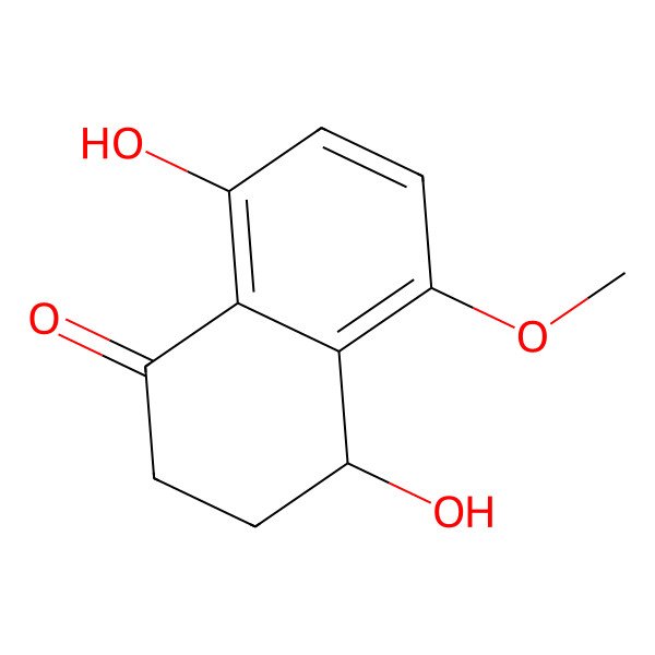 2D Structure of 4,8-dihydroxy-5-methoxy-3,4-dihydro-2H-naphthalen-1-one