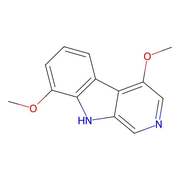 2D Structure of 4,8-dimethoxy-9H-pyrido[3,4-b]indole