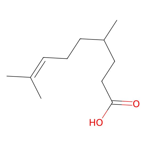 2D Structure of 4,8-Dimethylnon-7-enoic acid
