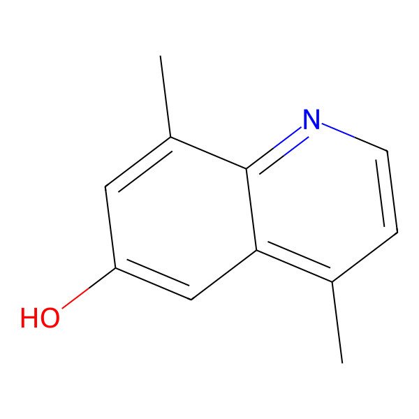 2D Structure of 4,8-Dimethylquinolin-6-ol