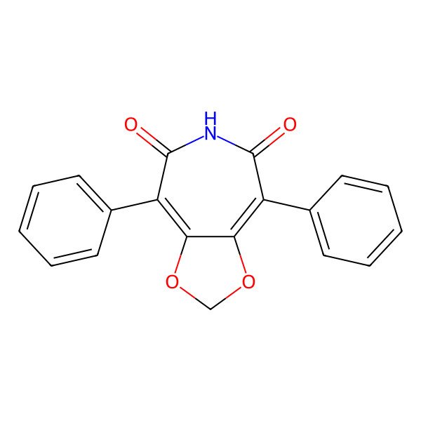 2D Structure of 4,8-Diphenyl-[1,3]dioxolo[4,5-d]azepine-5,7-dione
