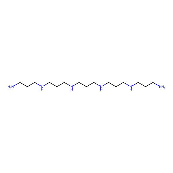 2D Structure of 4,8,12,16-Tetraazanonadecane-1,19-diamine