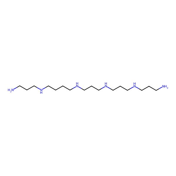 2D Structure of 4,8,12,17-Tetraazaicosane-1,20-diamine