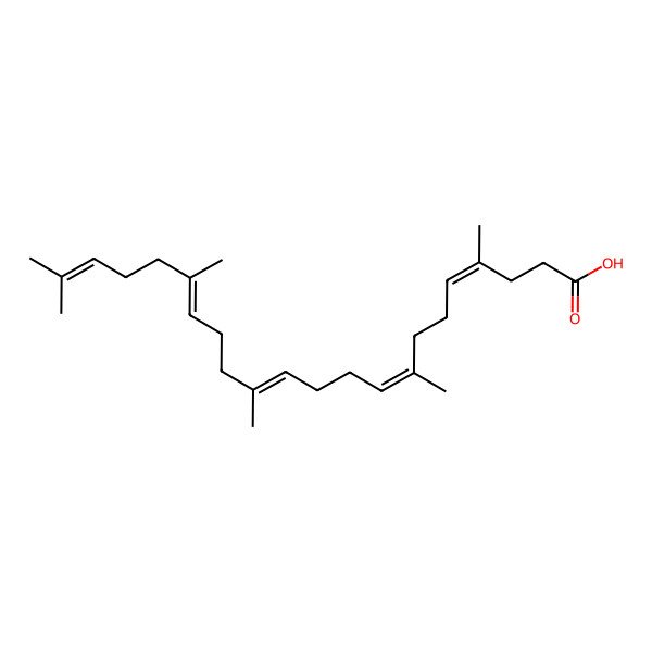 2D Structure of 4,8,13,17,21-Pentamethyldocosa-4,8,12,16,20-pentaenoic acid