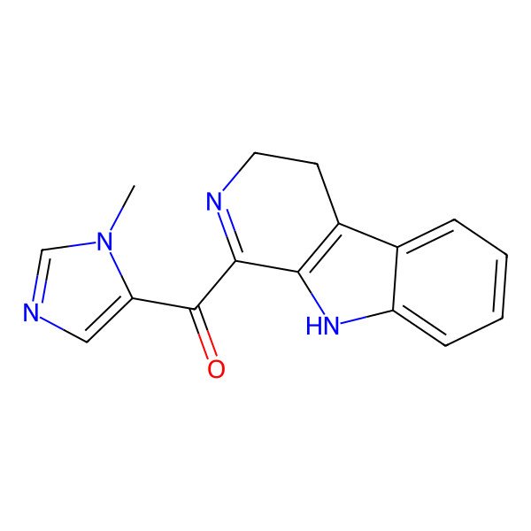 2D Structure of 4,9-dihydro-3H-pyrido[3,4-b]indol-1-yl-(3-methylimidazol-4-yl)methanone