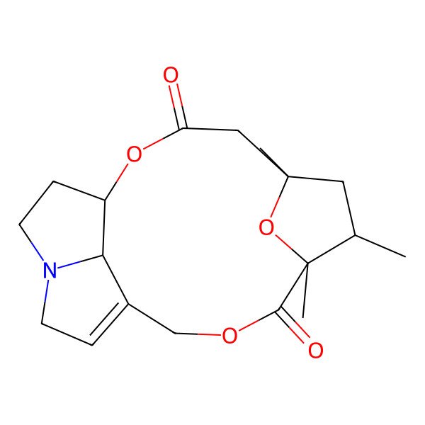 2D Structure of (1R,5S,7R,8R,18R)-5,7,8-trimethyl-2,10,19-trioxa-15-azatetracyclo[10.5.1.15,8.015,18]nonadec-12-ene-3,9-dione
