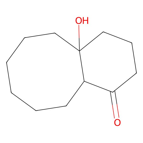 2D Structure of 4a-Hydroxy-2,3,4,5,6,7,8,9,10,10a-decahydrobenzo[8]annulen-1-one