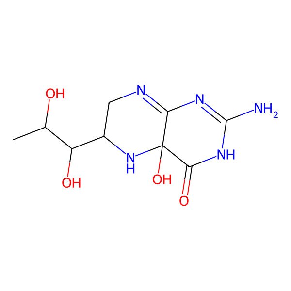 2D Structure of 4a-Hydroxytetrahydrobiopterin