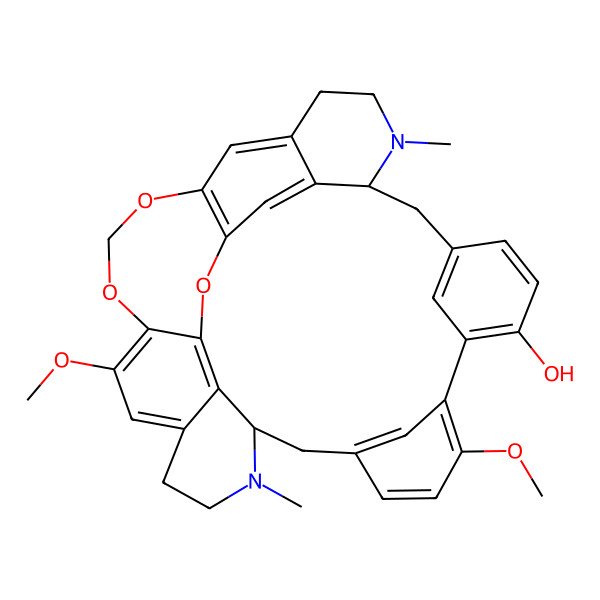 2D Structure of 16,27-Dimethoxy-7,22-dimethyl-29,31,33-trioxa-7,22-diazaoctacyclo[19.11.3.14,32.110,14.115,19.03,8.025,35.028,34]octatriaconta-1(32),2,4(36),10(38),11,13,15,17,19(37),25,27,34-dodecaen-13-ol