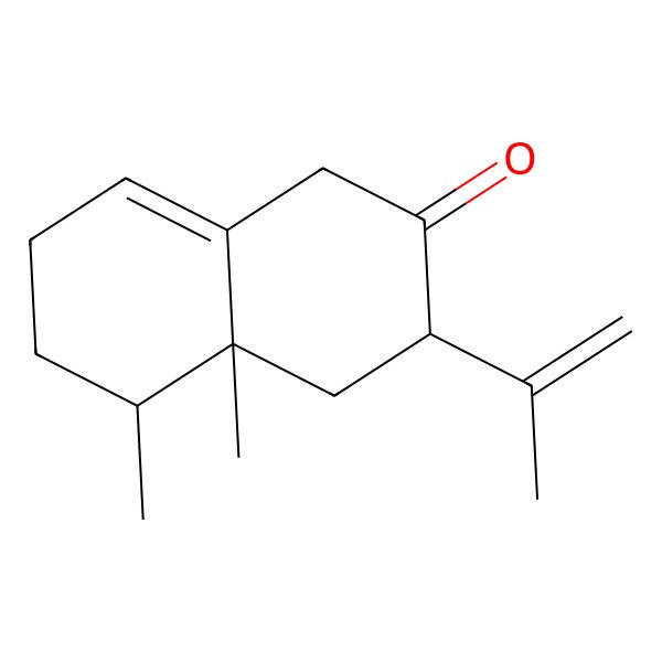 2D Structure of 4a,5-Dimethyl-3-prop-1-en-2-yl-1,3,4,5,6,7-hexahydronaphthalen-2-one