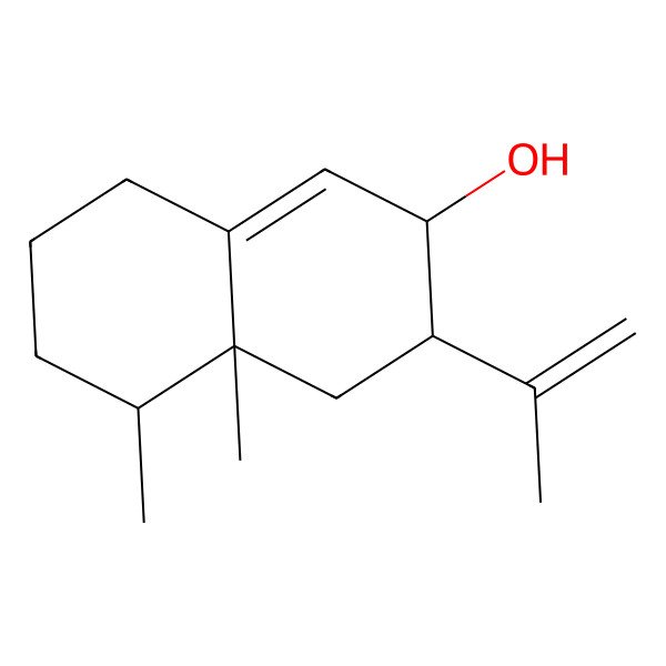 2D Structure of 4a,5-dimethyl-3-prop-1-en-2-yl-3,4,5,6,7,8-hexahydro-2H-naphthalen-2-ol 2D Structure of 4a,5-dimethyl-3-prop-1-en-2-yl-3,4,5,6,7,8-hexahydro-2H-naphthalen-2-ol