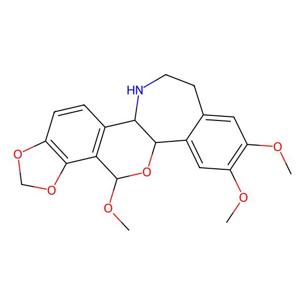 2D Structure of (1S,11S,13S)-11,16,17-trimethoxy-6,8,12-trioxa-22-azapentacyclo[11.9.0.02,10.05,9.014,19]docosa-2(10),3,5(9),14,16,18-hexaene