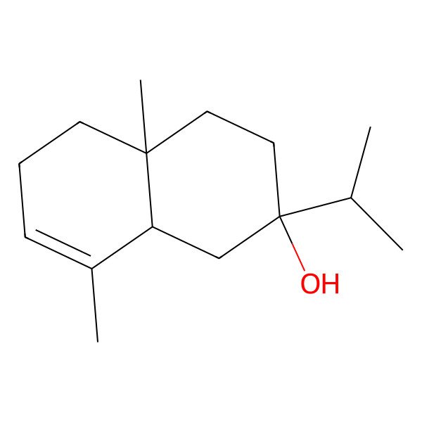 2D Structure of 4a,8-Dimethyl-2-propan-2-yl-1,3,4,5,6,8a-hexahydronaphthalen-2-ol