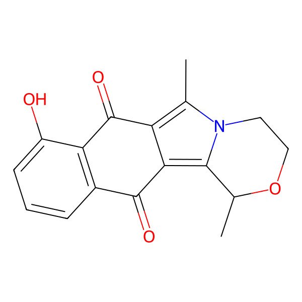 2D Structure of 4-Hydroxy-12,17-dimethyl-13-oxa-16-azatetracyclo[8.7.0.03,8.011,16]heptadeca-1(17),3(8),4,6,10-pentaene-2,9-dione