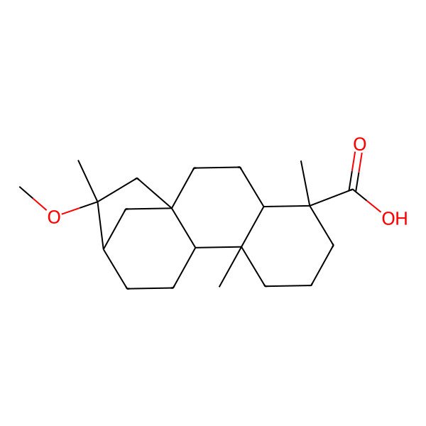 2D Structure of (4alpha)-16-Methoxykauran-18-oic acid