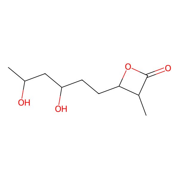 2D Structure of 4alpha-(3,5-Dihydroxy-hexyl)-3alpha-methyl-2-oxetanone