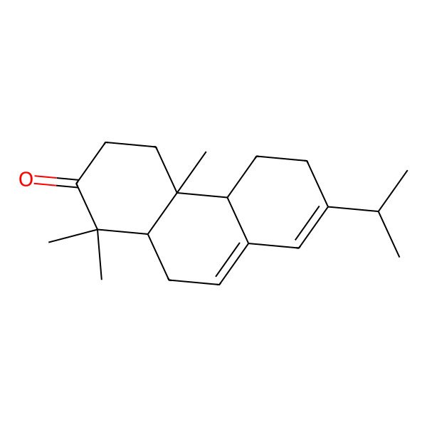 2D Structure of (4aR,4bR,10aR)-7-Isopropyl-1,1,4a-trimethyl-3,4,4a,4b,5,6,10,10a-octahydrophenanthren-2(1H)-one