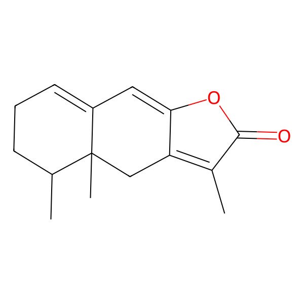 2D Structure of (4aR,5S)-3,4a,5-trimethyl-4,5,6,7-tetrahydrobenzo[f][1]benzofuran-2-one