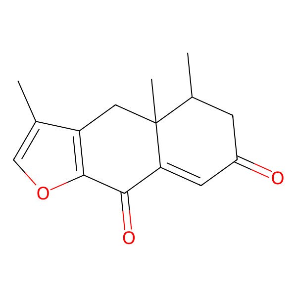2D Structure of (4aR,5S)-3,4a,5-trimethyl-5,6-dihydro-4H-benzo[f][1]benzofuran-7,9-dione