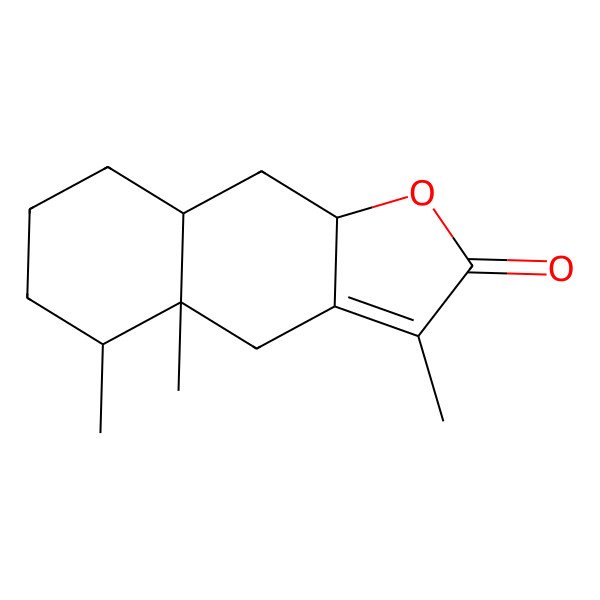2D Structure of (4aR,5S,8aS,9aR)-3,4a,5-trimethyl-4,5,6,7,8,8a,9,9a-octahydrobenzo[f][1]benzofuran-2-one