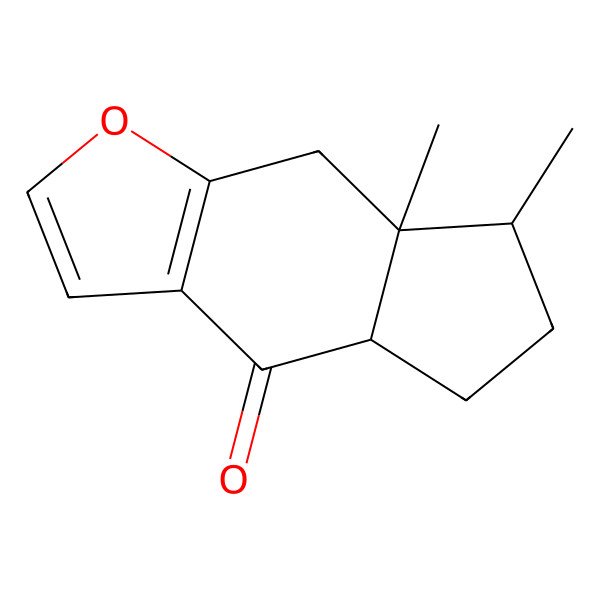 2D Structure of (4aR,7R,7aS)-7,7a-dimethyl-5,6,7,8-tetrahydro-4aH-cyclopenta[f][1]benzofuran-4-one
