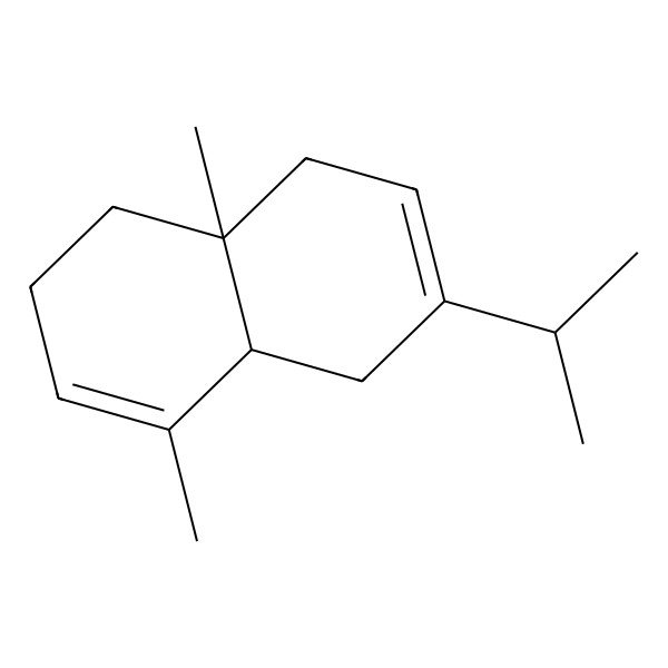 2D Structure of (4aR,8aR)-4,8a-dimethyl-6-propan-2-yl-2,4a,5,8-tetrahydro-1H-naphthalene