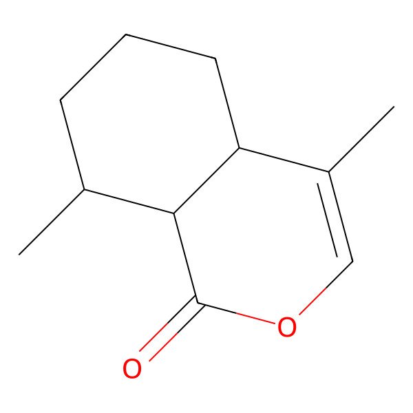 2D Structure of (4aR,8S,8aR)-4,8-dimethyl-4a,5,6,7,8,8a-hexahydroisochromen-1-one